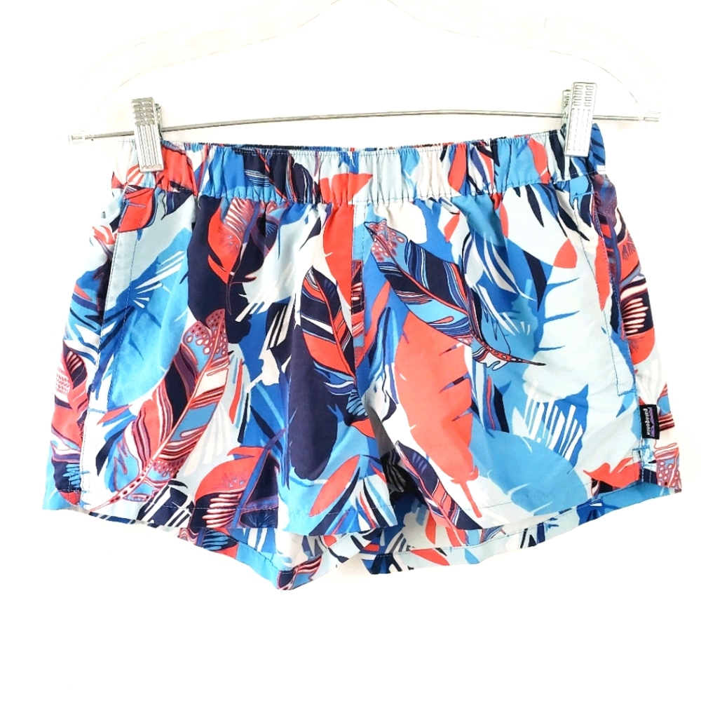 Patagonia Barely Baggies Leaf Pattern Shorts